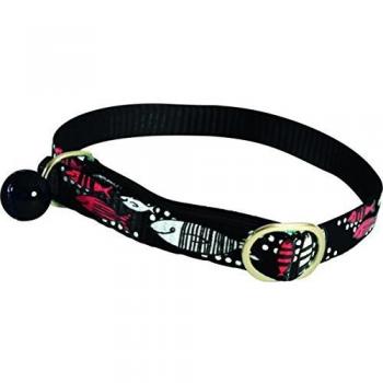 Collar de nylon para gatos Zolux Sardine 10mm/30cm color negro