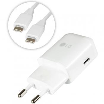 LG Cargador MCS-N04ER 5V/ 3A Tipo C Blanco con Cable USB Tipo C G5 Nexus 5X H791, Bulk