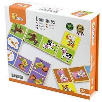 Viga-51306-dominó, diseño animales de granja , color/modelo surtido