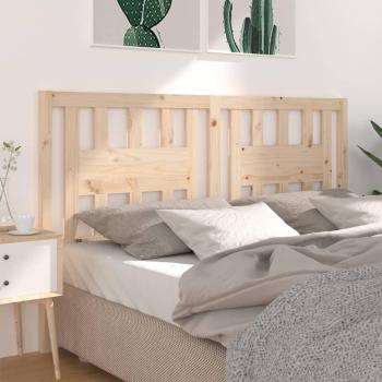 Cabecero para cama 126x4x100 cm madera maciza de pino