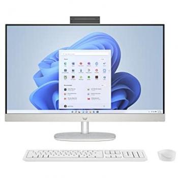 Todo en Uno HP 27-cr0001sl, AMD Ryzen 5 7520U, 8GB RAM LPDDR5, 512GB SSD NVMe, Pantalla FHD IPS de 27, Wi-Fi, Audio Integrado
