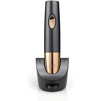 Abridor de Vino Eléctrico Automático Cuisinart con Cargador y Cortacápsulas, Hasta 80 Botellas, Color Negro