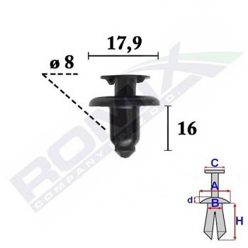 Pinza para tapicería ROMIX C70346 - Herramienta de sujeción, fabricada en acero resistente, diseño ergonómico para un mejor agarre, ideal para trabajos de tapicería y manualidades, incluye clips de