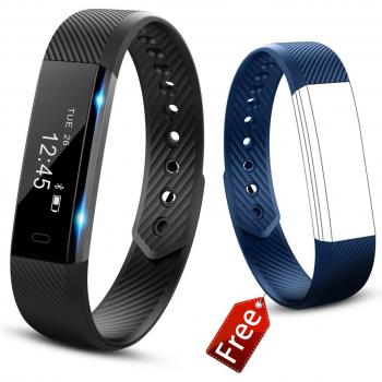Pulsera Actividad, Smartband Impermeable, Pulsera de Actividad, Resistente al Agua Impermeable IP65, Podómetro, Monitor de Sue?o, Contador de Calorías, Alarma, SMS llamadas, Perfecto para iPhone iOS Android Móviles, Molorical UP1