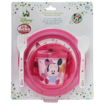 Winnie The Pooh - Set Microondas Basic 5 Piezas Disney Baby Minnie Baby rosa