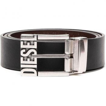 Diesel B-SHIFT II Men's Reversible Leather Belt in Brown and Black, Size: 90 CM