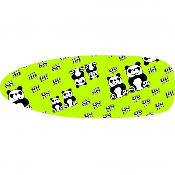 MSV Funda para Tabla DE Planchar con Cordones 137X40CM, Algodón, Panda, 137x40x3 cm