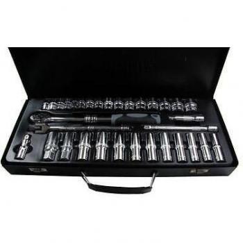 Vorlux 33pc 3/8 pulgadas Drive Socket Set Shallow y Deep, extensible Carraca B1094
