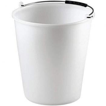 Cubo de Polietileno Sin Borde 18 Litros Blanco Stefanplast