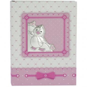 CAR Bomboniere Álbum de fotos con placa de plata Bilaminato, Rosa, 20 x 3 x 15 cm