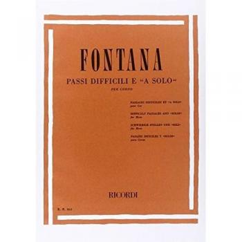 Fontana, C. Pasos Difíciles y Solo para Corneta