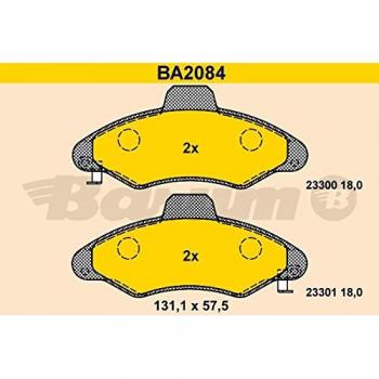 Juego de pastillas de freno Barum BA2084 para Ford Escort 6, kit de plaquetas de freno a disco