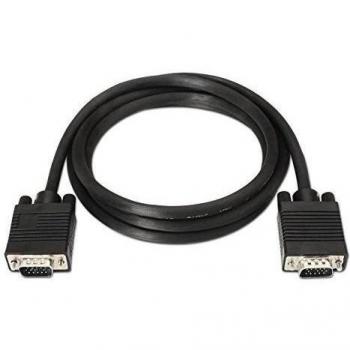 NANOCABLE 10.15.1303 - Cable SVGA para Monitor y proyector, HDB15/M-HDB15/M, Macho-Macho, Negro, 3mts