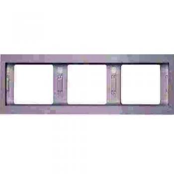 Marco 3 Elementos Horizontal Blanco Hager Berker K1