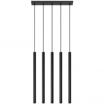 Lámpara de Techo PASTELO 5 Luces G9 Acero Negro
