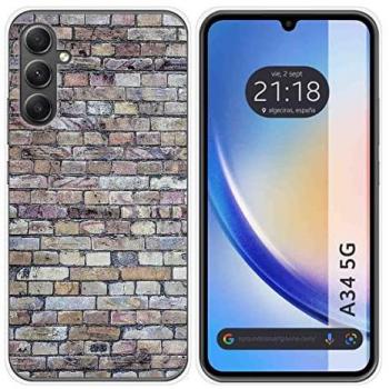 Funda de Silicona Personalizada para Samsung Galaxy A34 5G Diseño Ladrillo 02