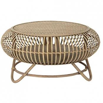 Mesa auxiliar DKD Home Decor 8424001811328 Multicolor Natural 75 x 75 x 39 cm