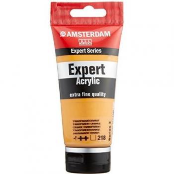 Pintura Acrílica Profesional Amsterdam Expert 75ml Naranja Transparente (218)