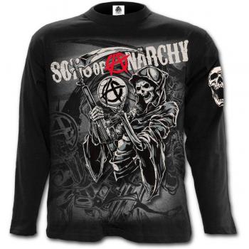 Sons Of Anarchy Camiseta de Manga Larga Collage Reaper