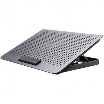 Trust Exto Soporte Refrigerante para Ordenador Portátil con Ventilador, Compatible con Portátiles hasta 16, Color Gris, Material Metal y Plástico