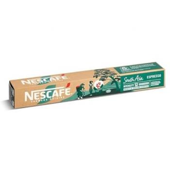 Cápsulas de Café Espresso Nescafé Farmers Origins South Asia, 120 cápsulas de aluminio, compatibles con Nespresso