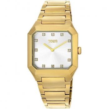 Reloj de mujer analógico Karat Squared con brazalete de acero IPG dorado