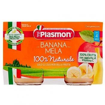 Puré de Plátano y Manzana Plasmon 2x104g