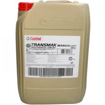 Aceite para engranajes CASTROL Trans Manual MV 75W90 20L - Aceite de transmisión, viscosidad 75W90, capacidad 20 litros