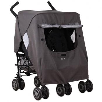 Koo-di Keep Us Dry - Burbuja de lluvia para silla gemelar, unisex