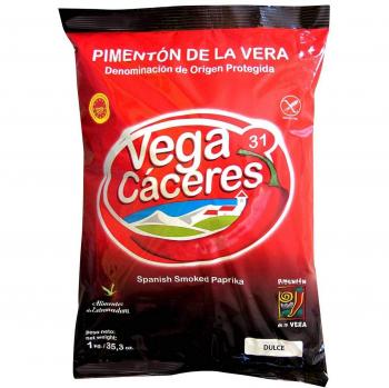 Pimentón de la Vera ahumado Dulce bolsa 1 kg con denominación de origen de la Vera