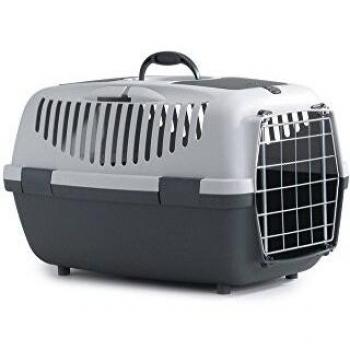 Stefanplast Transportin para mascotas Gulliver 48x32x31 cm gris 705040
