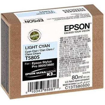Epson T5805 Light Cyan Ink Cartridge 80ml