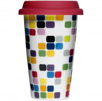Sagaform Pix - Taza Termo con Tapa de Silicona