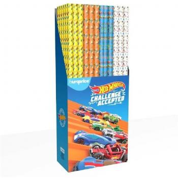 Rollo de papel de regalo Hot Wheels 70x200 cm.