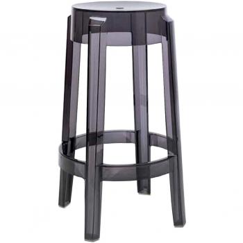 Kartell Charles Ghost, Taburete Medium, 65 x 42.5 x 29 cm, Gris