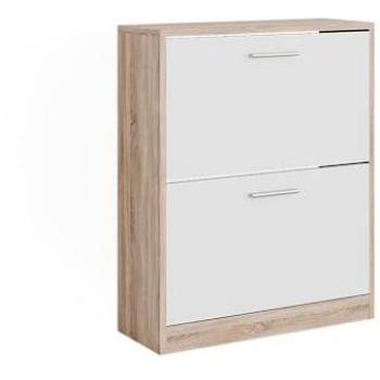 Zapatera Gizmo Vicco, Sonoma/Blanco, 59 x 72.5 cm, 2 Compartimentos