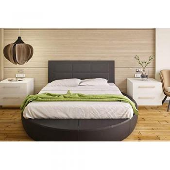 Cabecero Tapizado 3C Negro para Cama de 135 a 150 cm