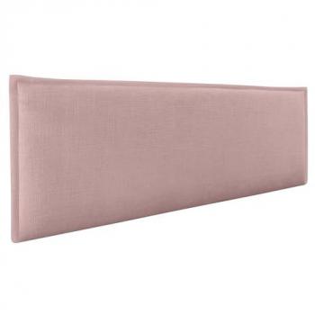 Cabecero Tapizado de Lino Natural Rosa Palo 150cm con Ribete para Camas 150/160 - Moderno y Elegante