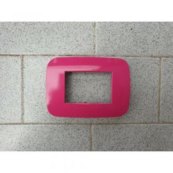 Placa Compatibles Axolute Bticino Color Fucsia 4 Foros