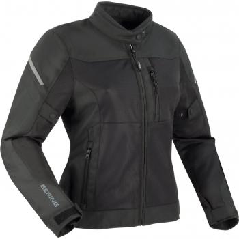 Bering Ozone Chaqueta Textil de Moto para Mujer - Negra (Tamaño 42)