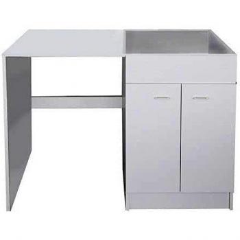 Bajo Fregadero para Lavavajillas Sin Fregadero Inoxidable 120x60 Blanco Derecha