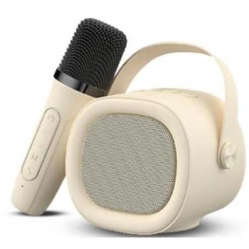 Altavoz Karaoke Bluetooth Havit SK819BT con Micrófono Beige