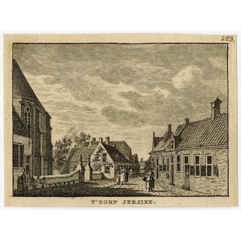 Antiguo print-yerseke-jersike-zeeland-bulthuis-bendorp-1792