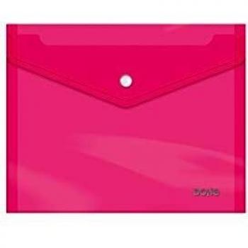 Dohe - Sobre Broche Polipropileno Cristal A5 Rosa