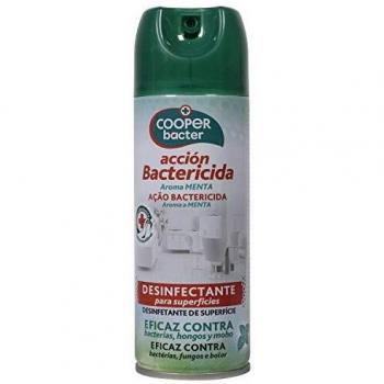 Cooper Protect SP Cooper Bacter | Aerosol Bactericida| Desinfectante para Superficies | Eficaz contra Bacterias, Hongos y Moho | Aroma Menta | Contenido: 200 ml