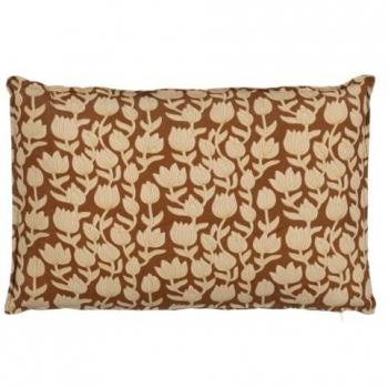 Cojín de Algodón Marrón Beige 60 x 40 cm - Originalidad para Tu Hogar - Lavable a 30 Grados