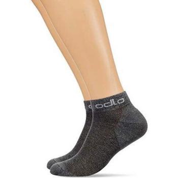 Odlo Calcetines Unisex Low Active 2 Pack Calcetines, Unisex, Calcetines, 763840-15700-45-47, gris, 45-47