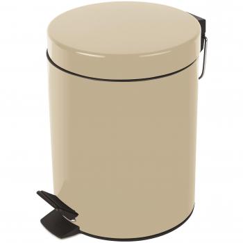 Papelera con Pedal Spirella Sydney 3L Metal Arena Beige Ø17 x 24,5 cm