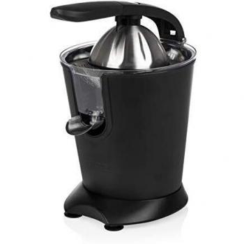 Princess 201853 Exprimidor de cítricos · 160 W · Brazo de palanca profesional, Cono universal, Edición Especial, Acero Negro