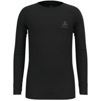 Odlo Kids Merino 200 Long Sleeve Base Layer - Black, Size 116
